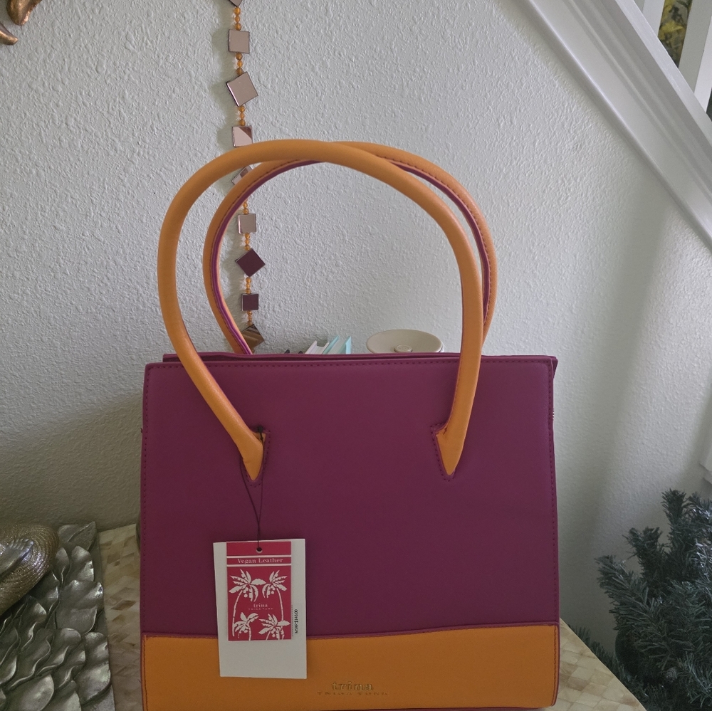 Chic Pink and Orange Tote Bag
